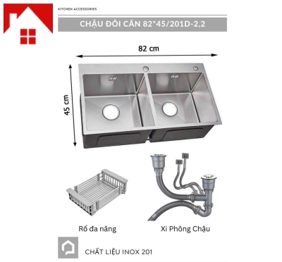 Chậu chén inox 304 giá rẻ tại bình duong