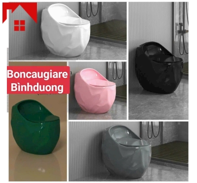 Bồn cầu kim cương hay còn gọi bồn cầu hột lạc giá rẻ tại Bình Dương