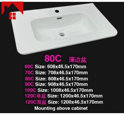 LAVABO Chậu Sứ Bán Âm  C-101B