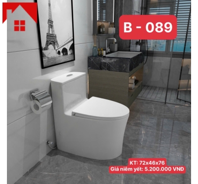 Bồn cầu liền khối men phủ Nano 3